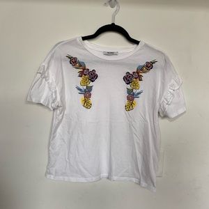 Zara Embroidered Tee